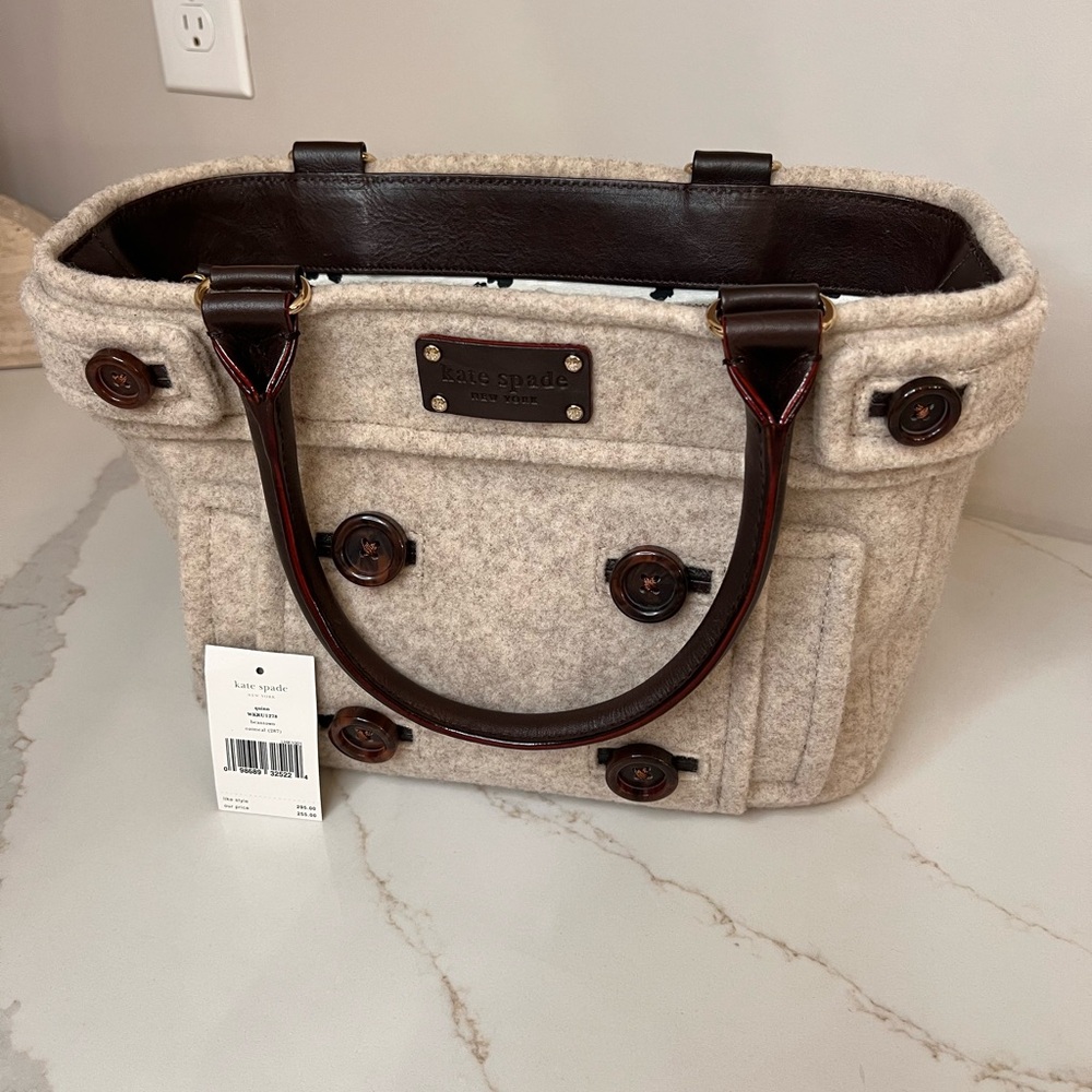 Kate Spade Quinn Beantown Oatmeal Tote
